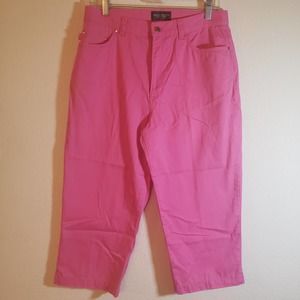 Lauren Ralph Lauren 12P Bubble Gum Pink Capri Jeans Pants Petite